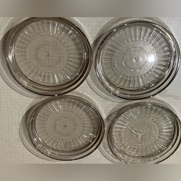 Tupperware Vintage Smoke Acrylic Coasters - Picture 2 of 2